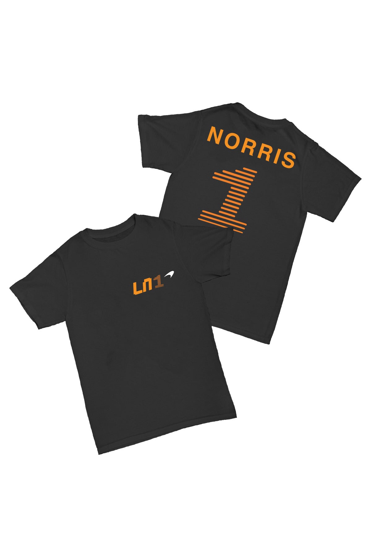 Lando Norris - 1 Baskılı Pamuk T-shirt