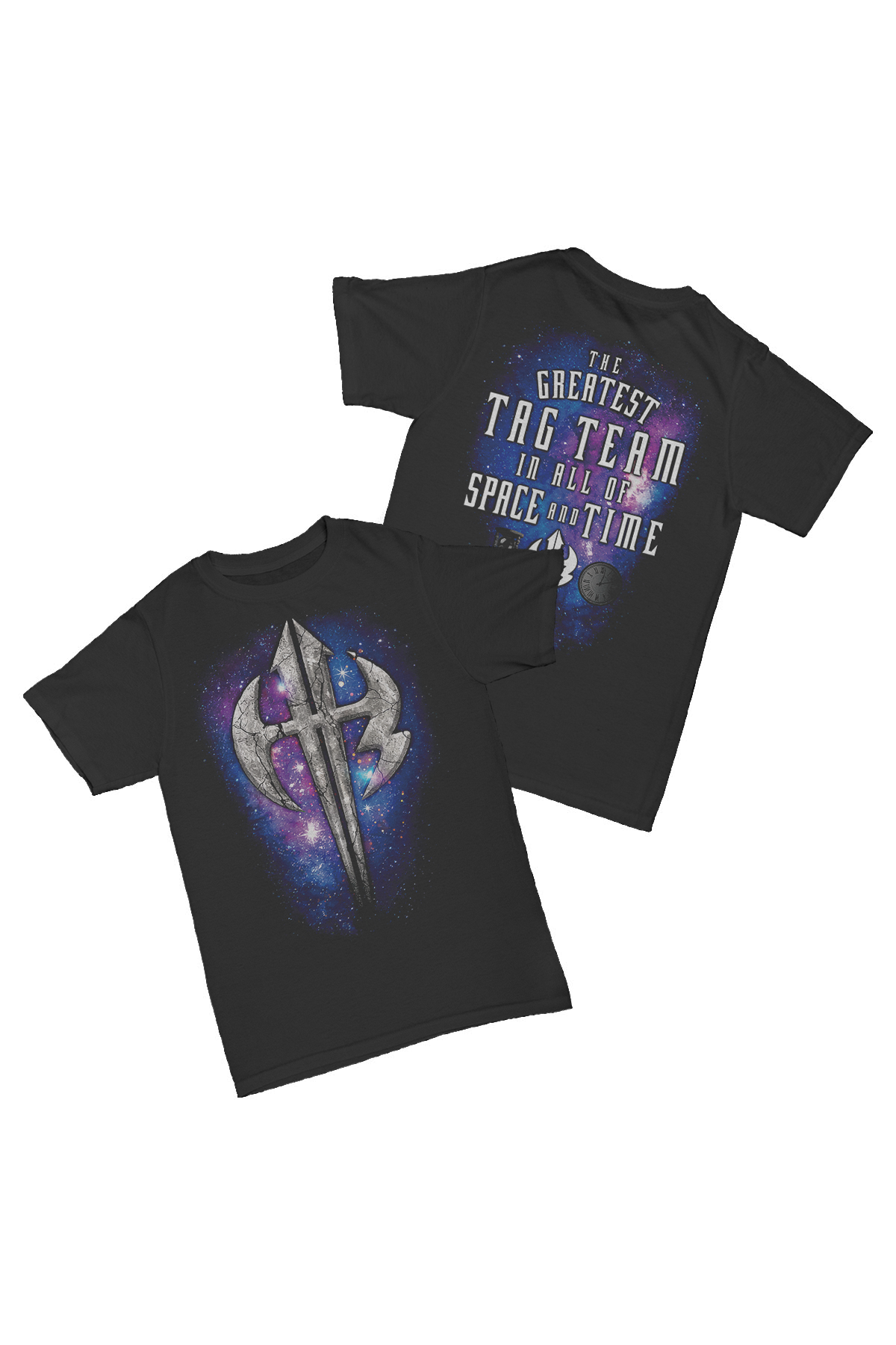 Hardy Boyz - Space & Time Baskılı Pamuk T-shirt