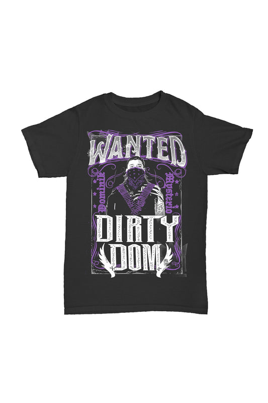 Dominik Mysterio - Wanted Dirty Dom Baskılı Pamuk T-shirt