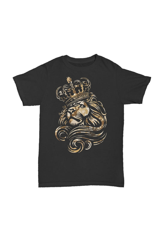 Aslan Taç - Siyah Baskılı Pamuk T-shirt