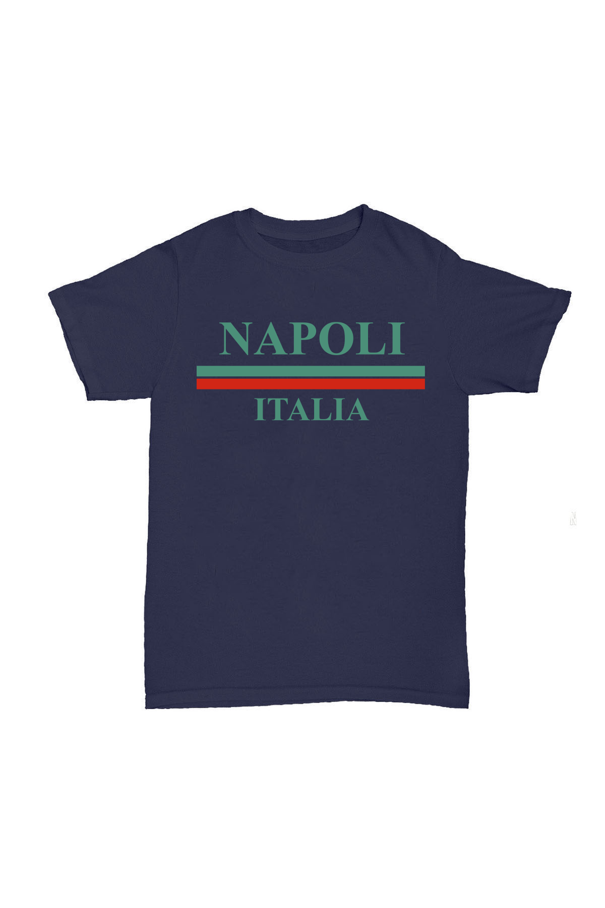 Napoli Italia - Lacivert Baskılı Pamuk T-shirt