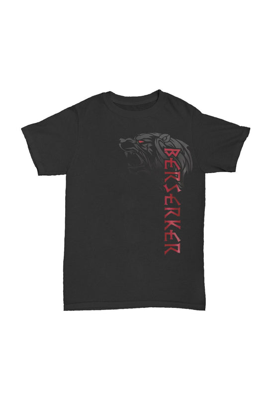 Berserker - Kırmızı Baskılı Pamuk T-shirt