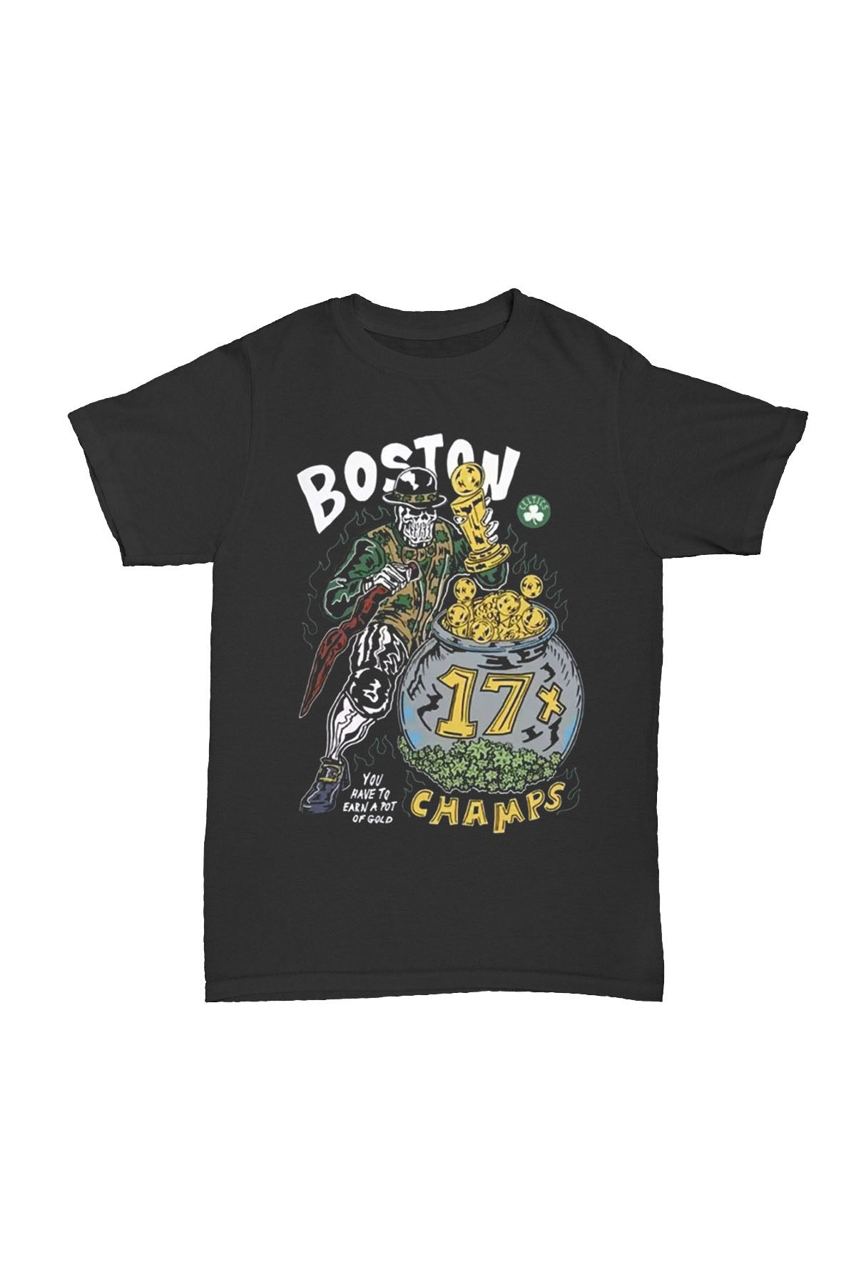 Boston Affliction - Baskılı Pamuk T-shirt