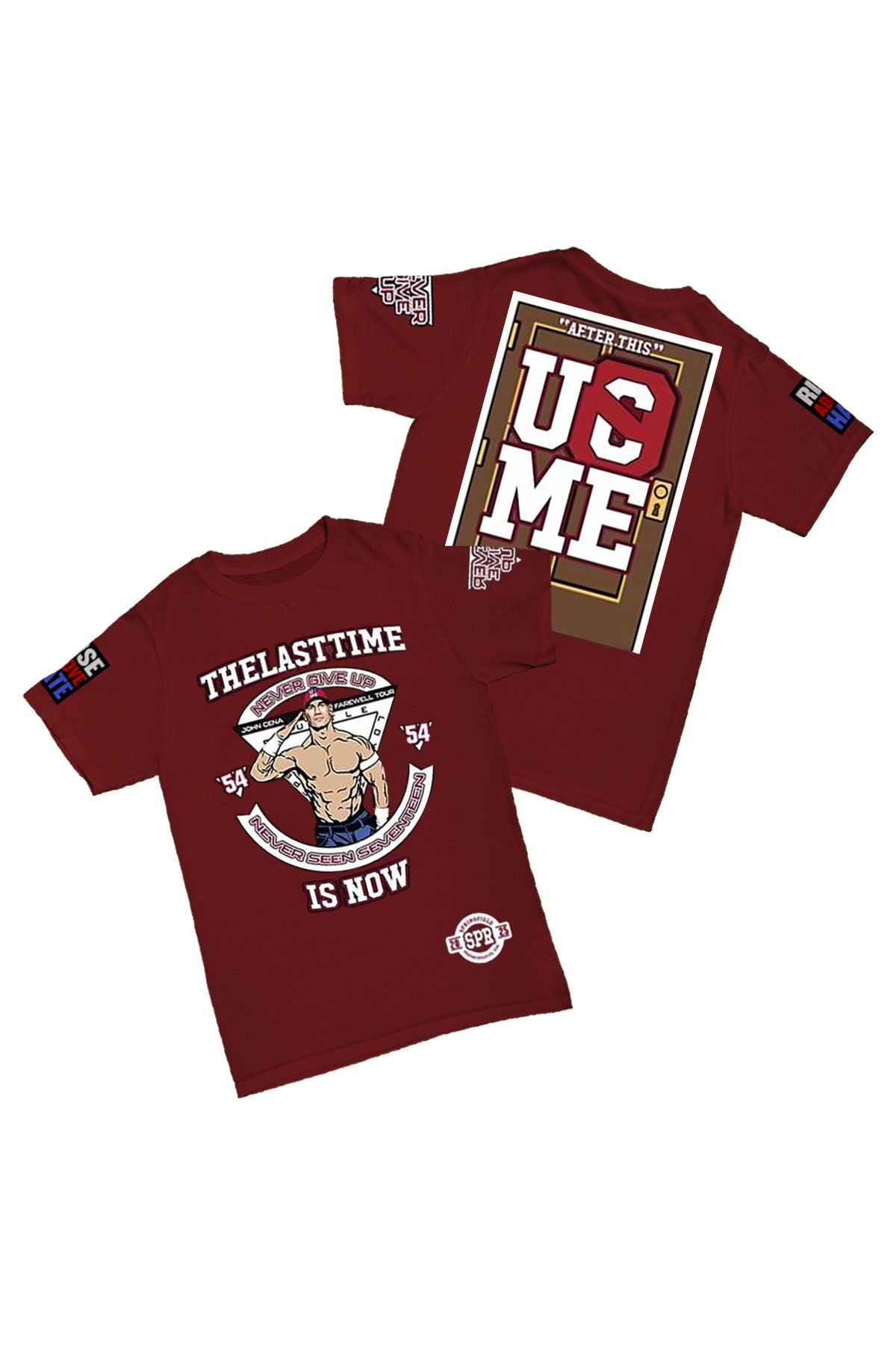 John Cena - Springfield Massachusetts Farewell Tour 2025 Baskılı Pamuk T-shirt