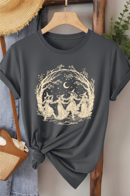 Cadılar Birliği - Füme Baskılı Pamuk T-shirt
