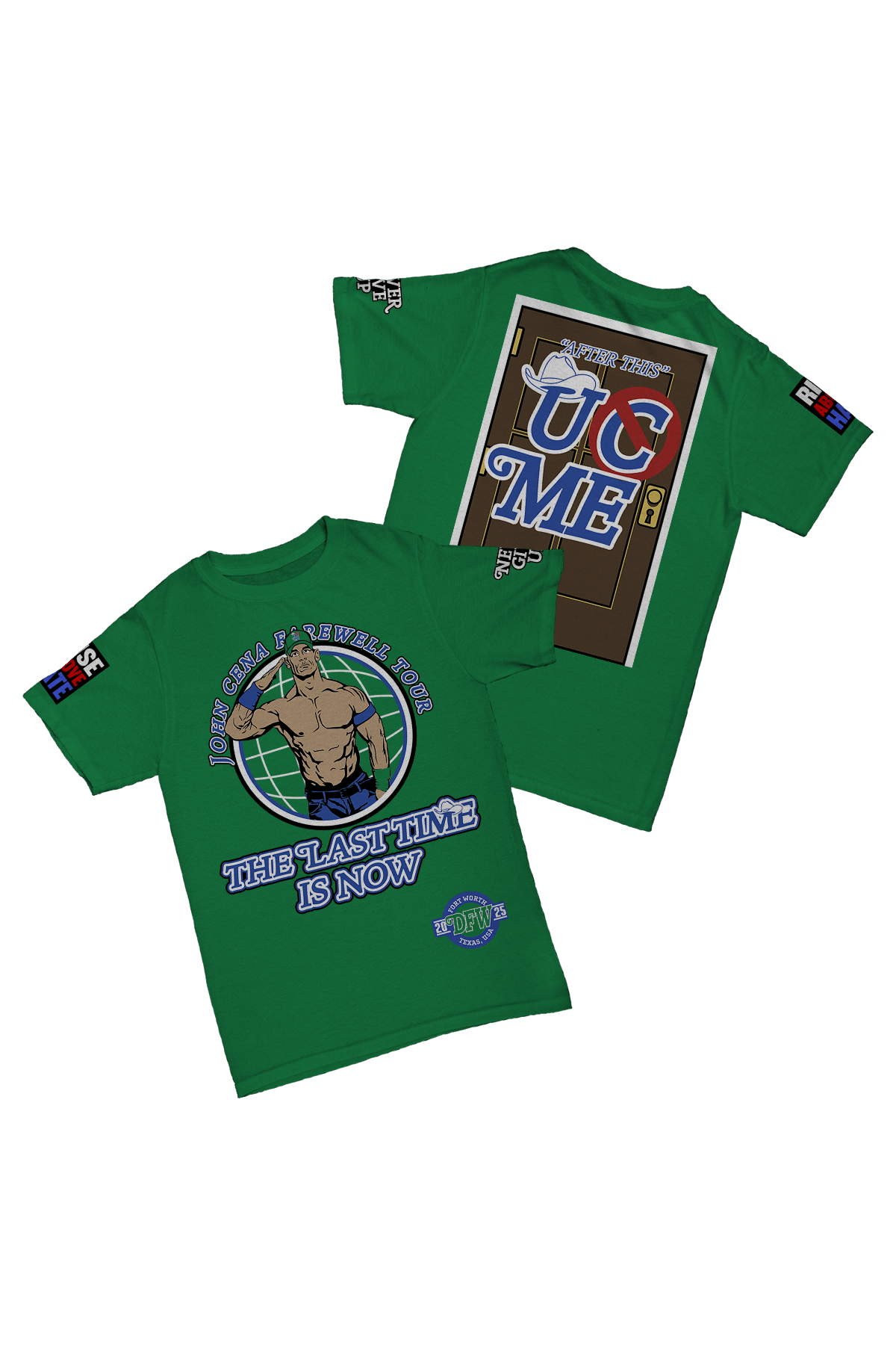 John Cena - Dallas  Farewell Tour 2025 Baskılı Pamuk T-shirt
