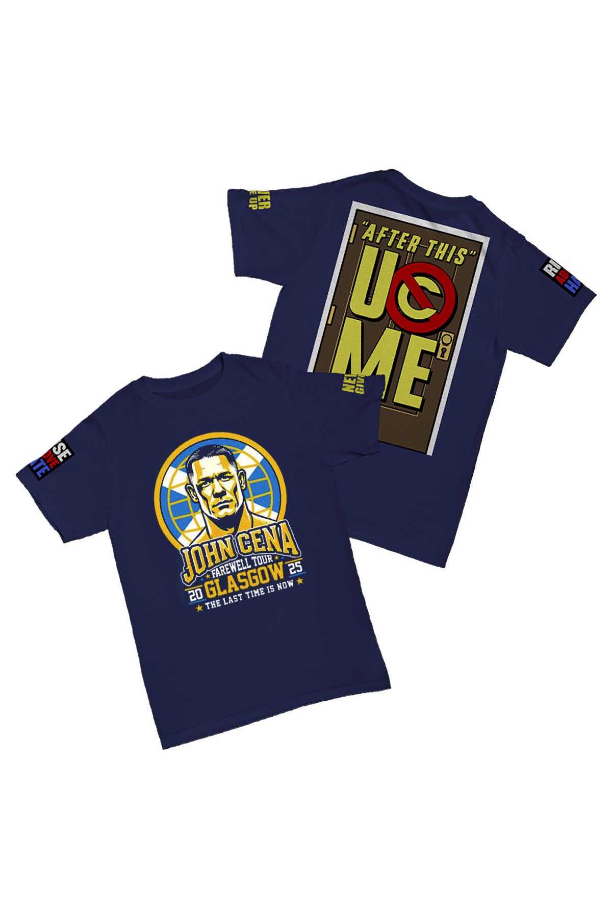 John Cena - Glasgow 2 Farewell Tour 2025 Baskılı Pamuk T-shirt