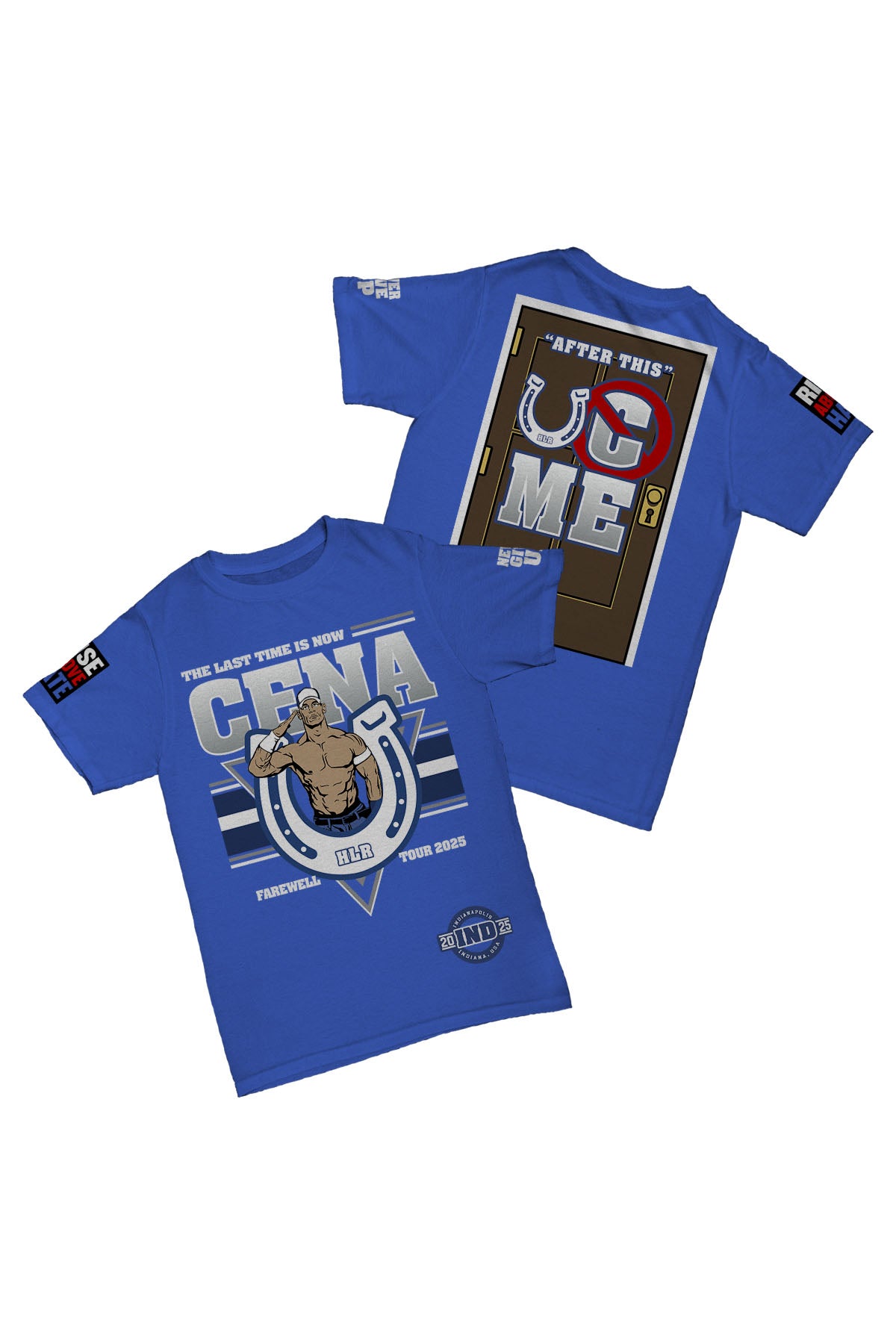 John Cena - Indıanapolis Farewell Tour 2025 Baskılı Pamuk T-shirt