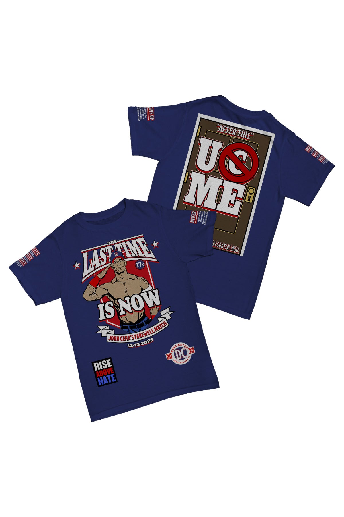 John Cena - Washington D.C. Farewell Tour 2025 Baskılı Pamuk T-shirt