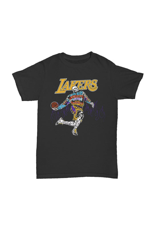 Lakers Affliction - Baskılı Pamuk T-shirt