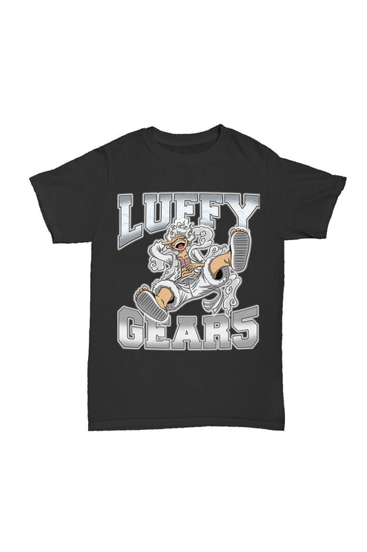 One Piece - Luffy Gear Baskılı Pamuk T-shirt