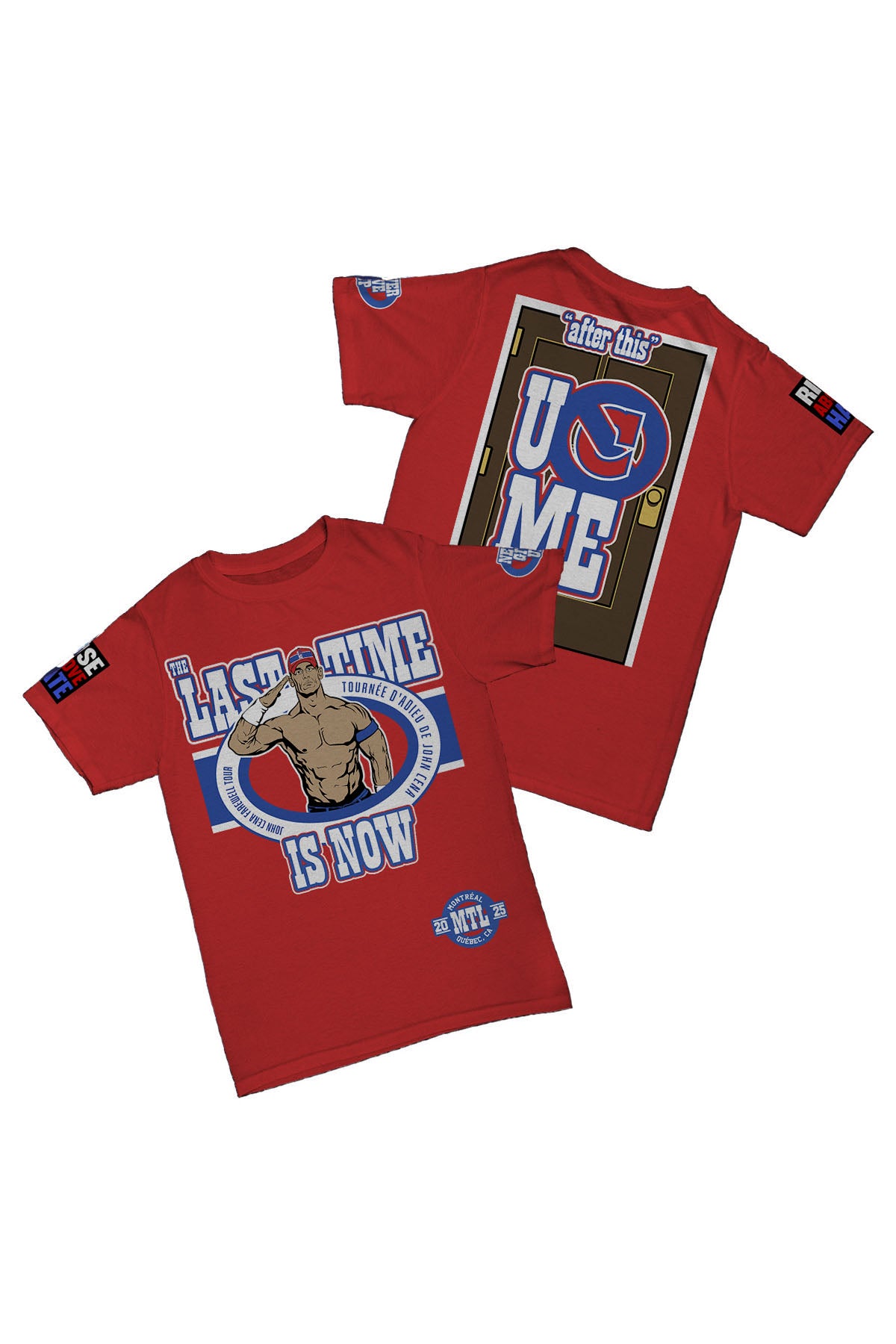 John Cena - Montréal Farewell Tour 2025 Baskılı Pamuk T-shirt