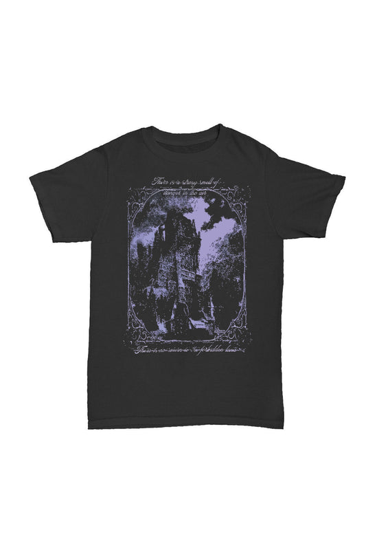 Ortaçağ Kasvetli Kale - Baskılı Pamuk T-shirt