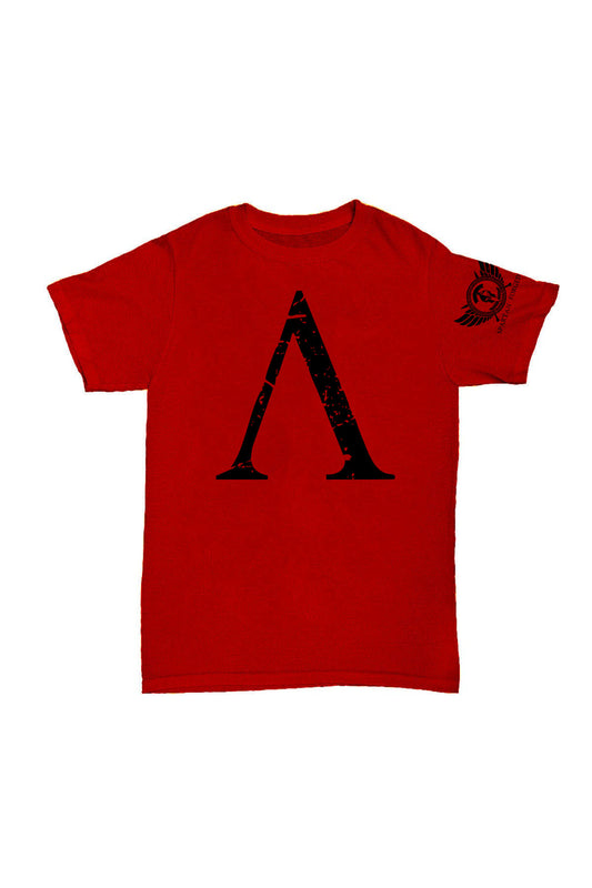 Spartan Forged - Kırmızı Baskılı Pamuk T-shirt