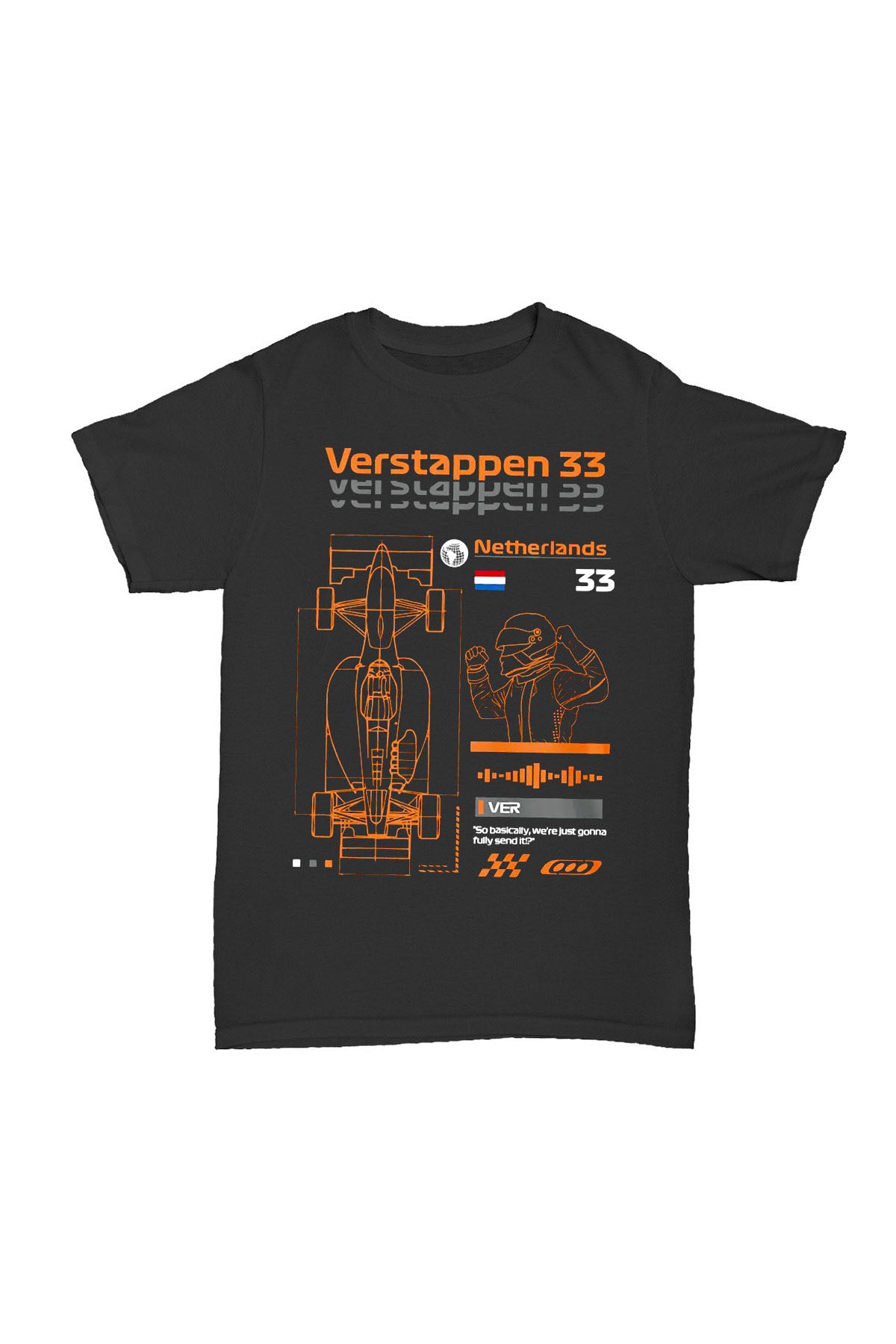 Max Verstappen -  Pamuk T-shirt