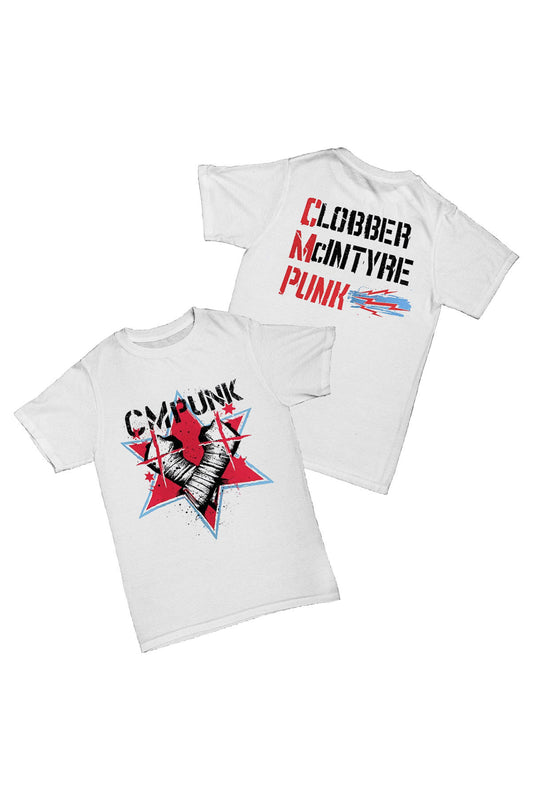 Cm Punk - Clobber McIntyre Punk [Ringer] Baskılı Pamuk T-shirt